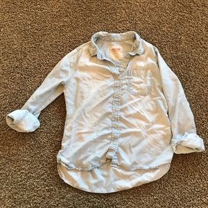 Mossimo light blue/denim color button up